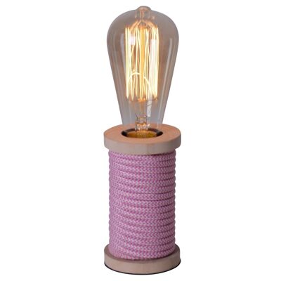 Lámpara de mesa "Max" rosa/blanco h: 12cm