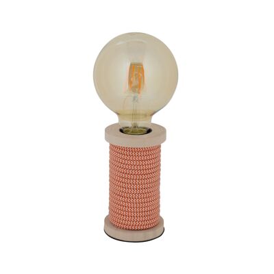 Lámpara de mesa "Max" naranja/blanco h: 12cm