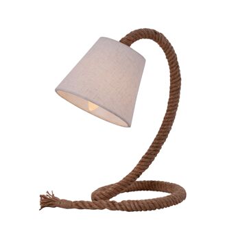 Lampe de table avec abat-jour textile "Rope" I 1