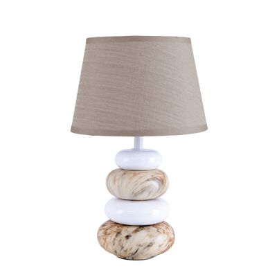 Lampe à poser en céramique "Stoney" h: 31cm