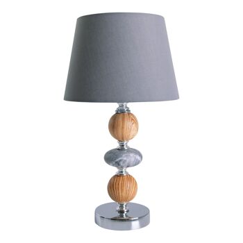 Lampe à poser en céramique "Araga" h: 36cm gris 2