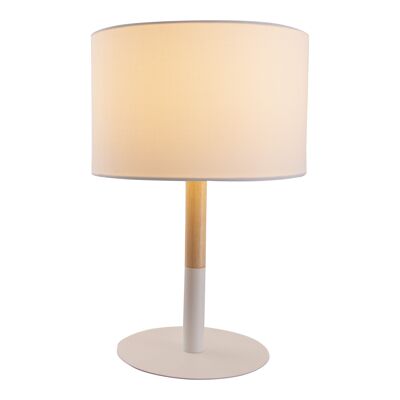 Textile table lamp "Tessile" h: 37cm white