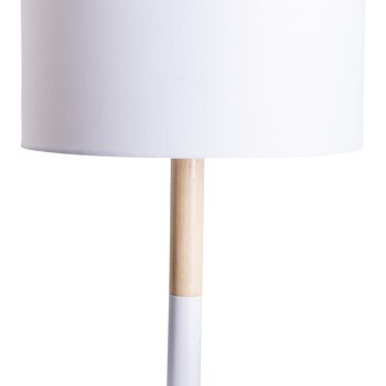 Lampe à poser textile "Tessile" h: 37cm blanc 2
