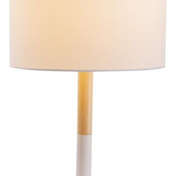 Lampe à poser textile "Tessile" h: 37cm blanc 3