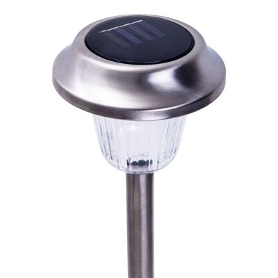 Set of 4 LED outdoor lights with ground spike