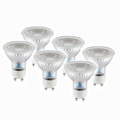 Lot de 6 ampoules LED GU10/5W "Marla"