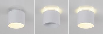 Spot LED "Trios" d: 10cm blanc 1