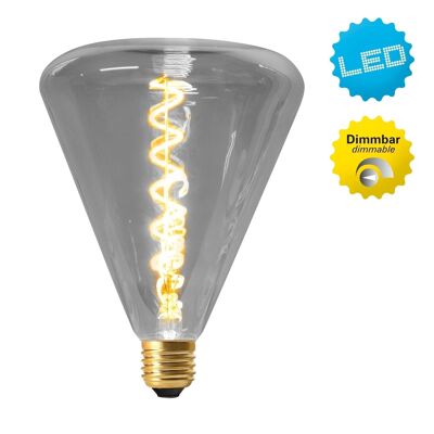 LED Leuchtmittel "Dilly" E27/4W grau