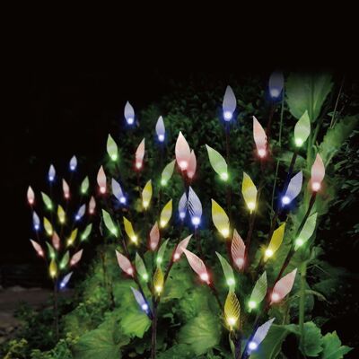 Lot de 3 piquets de sol décoration extérieure LED