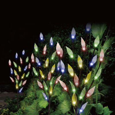 Set of 3 LED outdoor decoration ground spikes