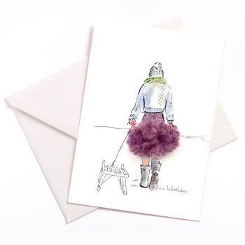 Winter Wonderland - carte avec noyau de couleur et enveloppe | 141 1