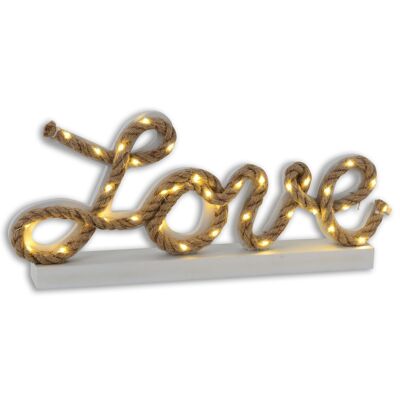 Lámpara de mesa decorativa LED "Love" h: 20cm