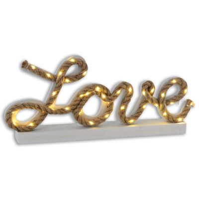 LED-Deko-Tischleuchte "Love" h: 20cm