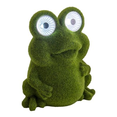 LED-Solar-Outdoorleuchte "sitzender Frosch" h: 17,5cm