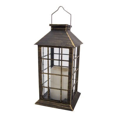 Set of 2 LED solar decorative lights (lantern) h: 27.5 cm