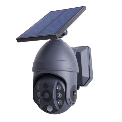 LED solar outdoor wall light "Moho" with motion detector and security camera attachment