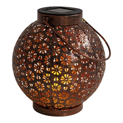 Set di 2 luci solari decorative a LED l/b: 18cm bronzo