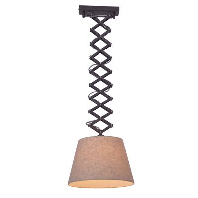 Lampada a sospensione a forbice "Adrienne" h max: 125cm naturale