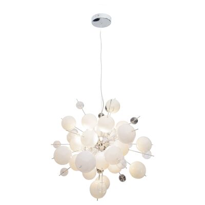 Pendant lamp "Explosion" in white small