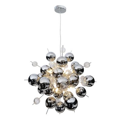 Pendant lamp "Explosion" in chrome small