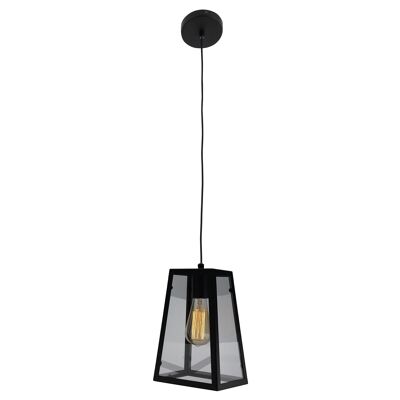 Metal pendant lamp "Alex" - metal + glass