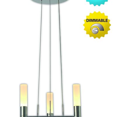 Corona LED 3 llamas d: 28,4 cm arriba/abajo "castillo"