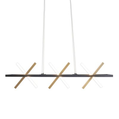 LED pendant light "Cadice" l: 100cm gold