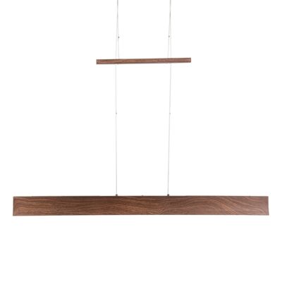 LED up/downlight pendant light "Madera" l: 122cm natural