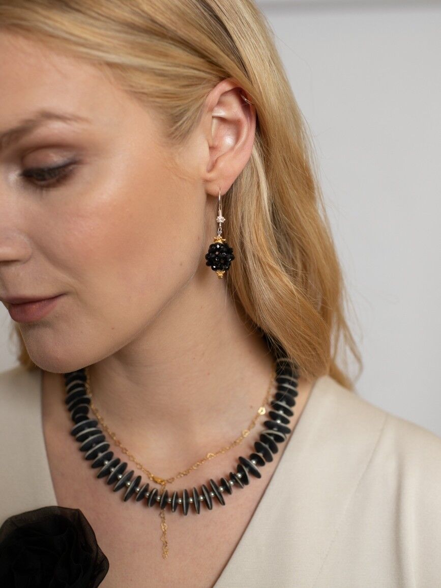 Collana pescatore nera