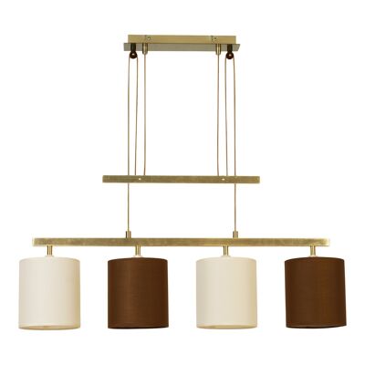 4er suspension "Tilde" l: 86cm marron/beige