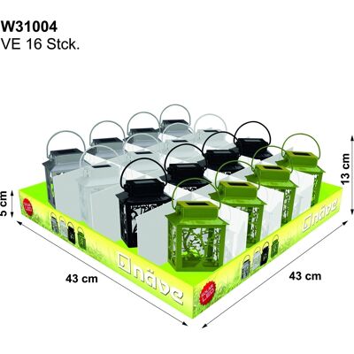 Présentoir lumineux extérieur "lanterne"