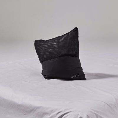 Moire Dream Pillow - black - 50 x 50