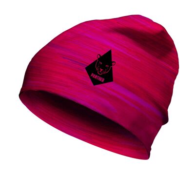 Gorro de lana rojo pantera