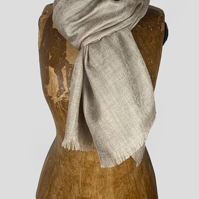 Cashmere scarf - Selfwork - brocade gold