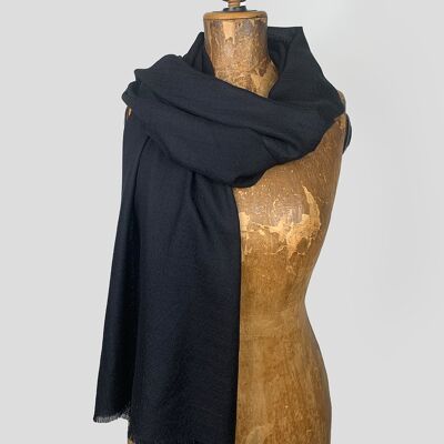 Baby cashmere scarf - black