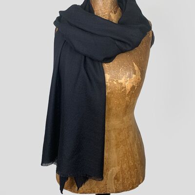 Baby cashmere scarf - black