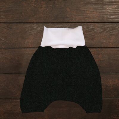 Short/ bermuda bébé évolutif de couleur uni 3 Noir 12 mois