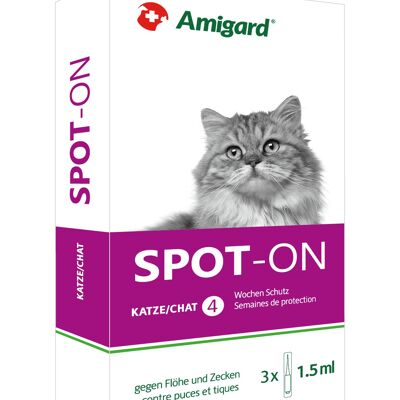 Boîte pour chat Amigard spot-on 3 x 1,5 ml