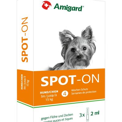 Amigard spot-on dogs <15 kg box 3 x 2ml
