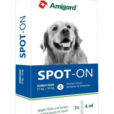 Amigard spot-on perros> caja 15 kg, 3 x 4 ml