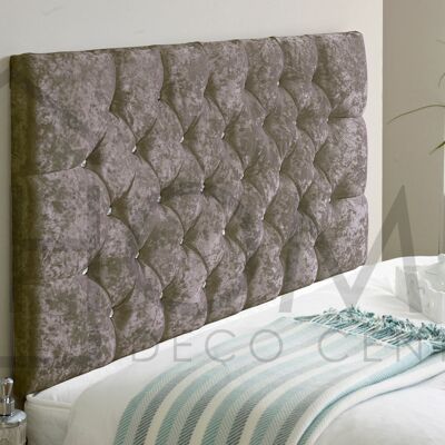 Crushed Velvet Chesterfield Headboard 26 inches high