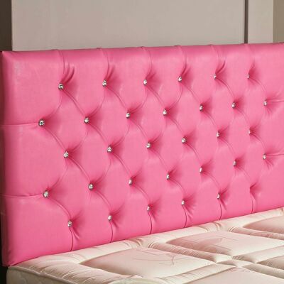 Faux leather Diamante Headboard 26 inches high