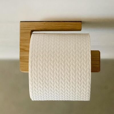 Eiche Holz Toilettenpapierhalter - Kleine Rundung