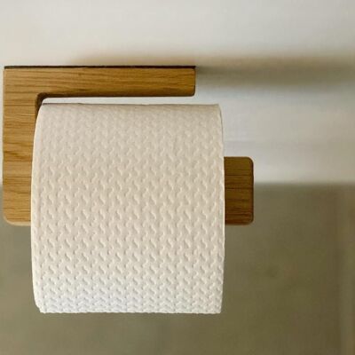 Eiche Holz Toilettenpapierhalter - Kleine Rundung