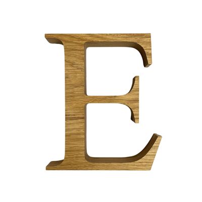 Eiche Buchstaben Natur Deko Holzbuchstaben - E