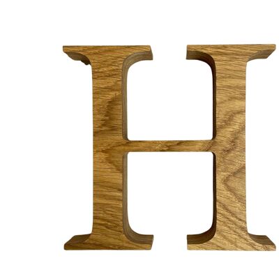 Eiche Buchstaben Natur Deko Holzbuchstaben - H