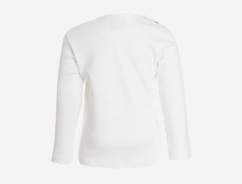 T-shirt à manches longues, blanc avec imprimé esquimau devant - 9/12 mois, 74/80 cm 2
