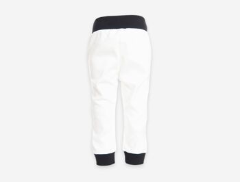 Pantalon, blanc avec imprimé esquimau devant 2