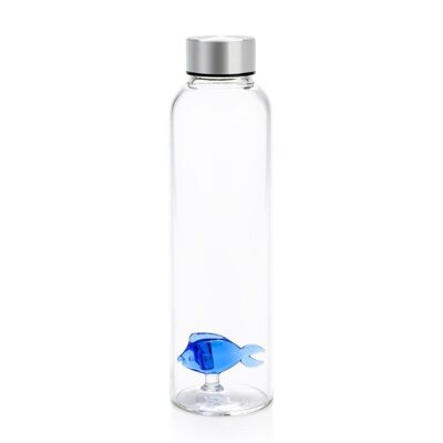 Bottle, Blue Fish, 0.5 L, borosilicate