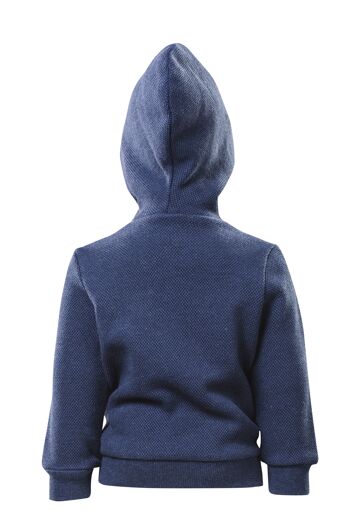 Sweat à capuche, Dark Denim Melange (2/3 - 5/6 ans) 2